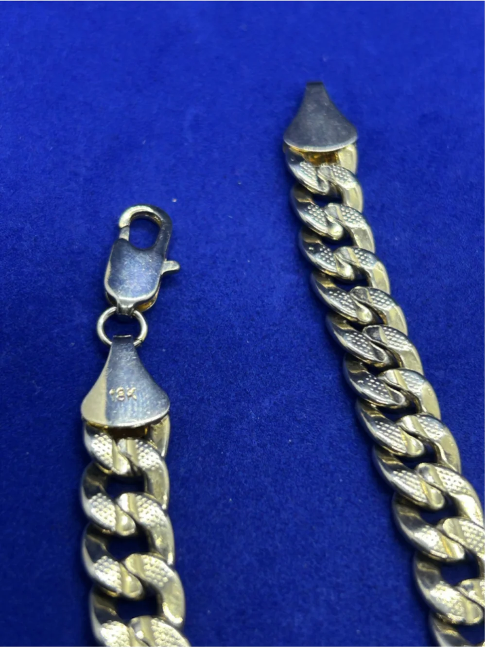 Unbranded 18K Gold Curb Chain Bracelet One Size